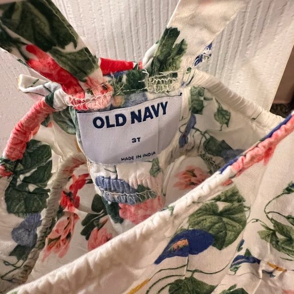 Old Navy Kids Floral Dress with Pink and Blue - Picture 3 of 6
